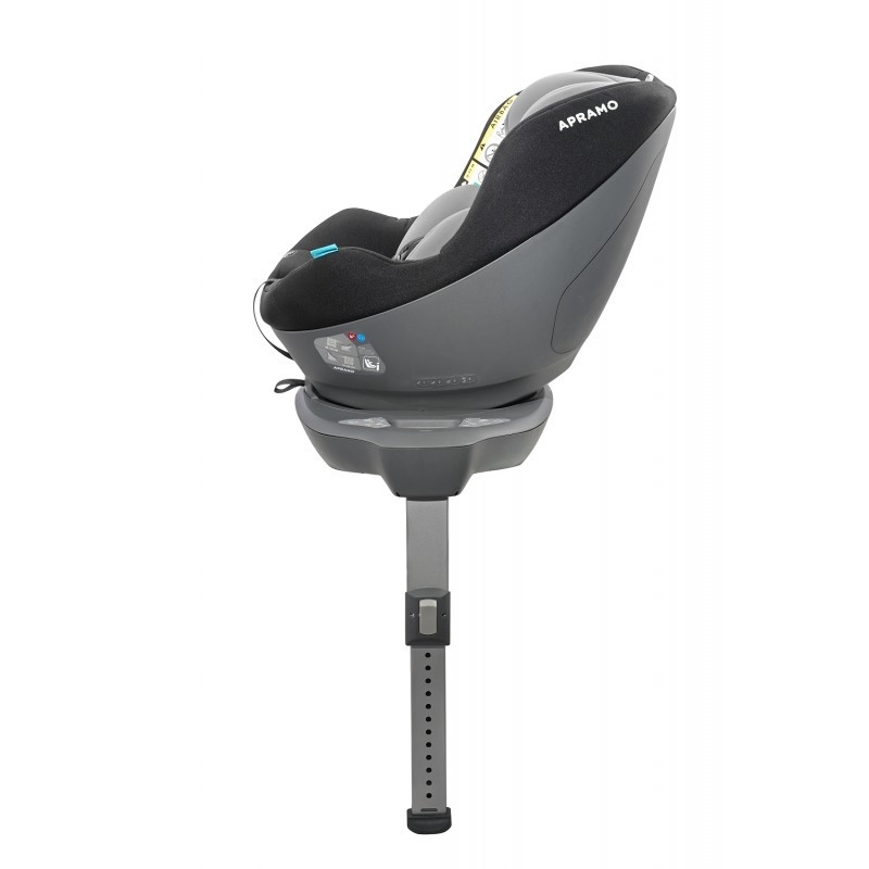 Scaun auto rotativ i-Size - Mettro Hub Dawn Grey, 40-105 cm - Apramo, [4],bestfam.ro