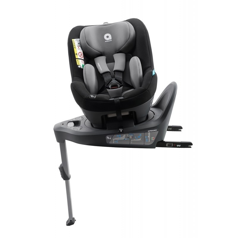 Scaun auto rotativ i-Size - Mettro Hub Dawn Grey, 40-105 cm - Apramo, [5],bestfam.ro