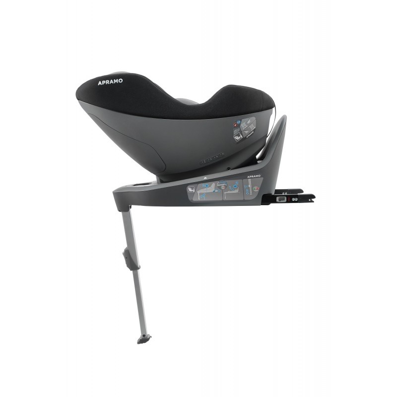 Scaun auto rotativ i-Size - Mettro Hub Dawn Grey, 40-105 cm - Apramo, [6],bestfam.ro