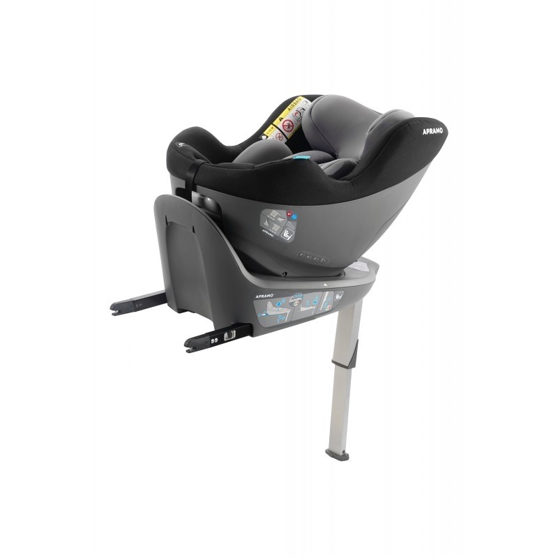 Scaun auto rotativ i-Size - Mettro Hub Dawn Grey, 40-105 cm - Apramo, [7],bestfam.ro