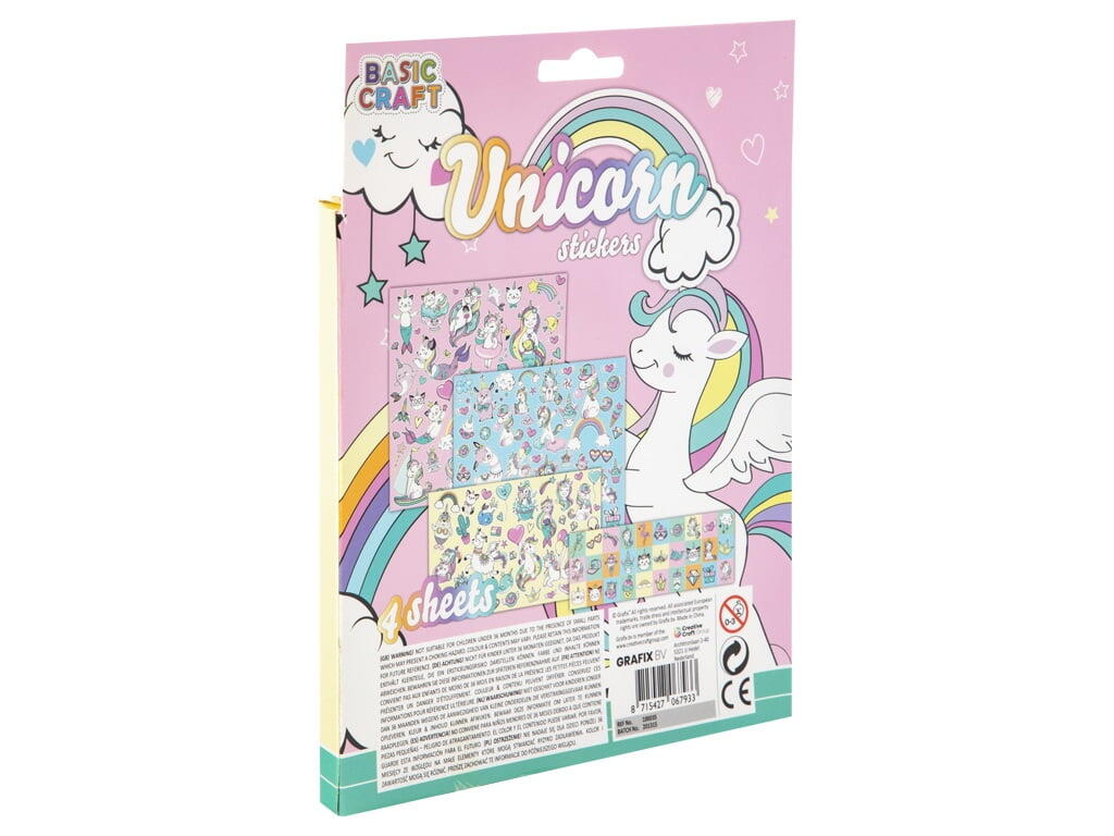 Set 100 abtibilduri cu unicorni, [2],bestfam.ro