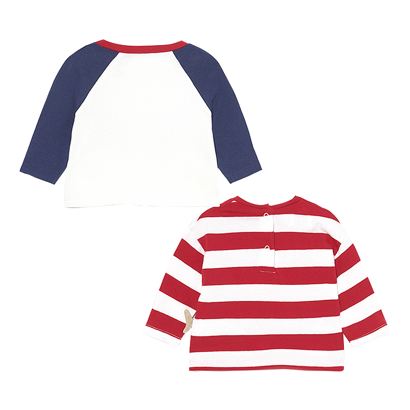 Set 2 bluze cu maneca lunga - baiat - Mayoral 4-6 luni, [2],bestfam.ro