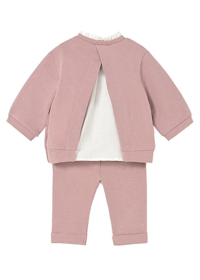 Set 2 piese - Bluza + pantaloni - roz - Mayoral  12 luni, [2],bestfam.ro