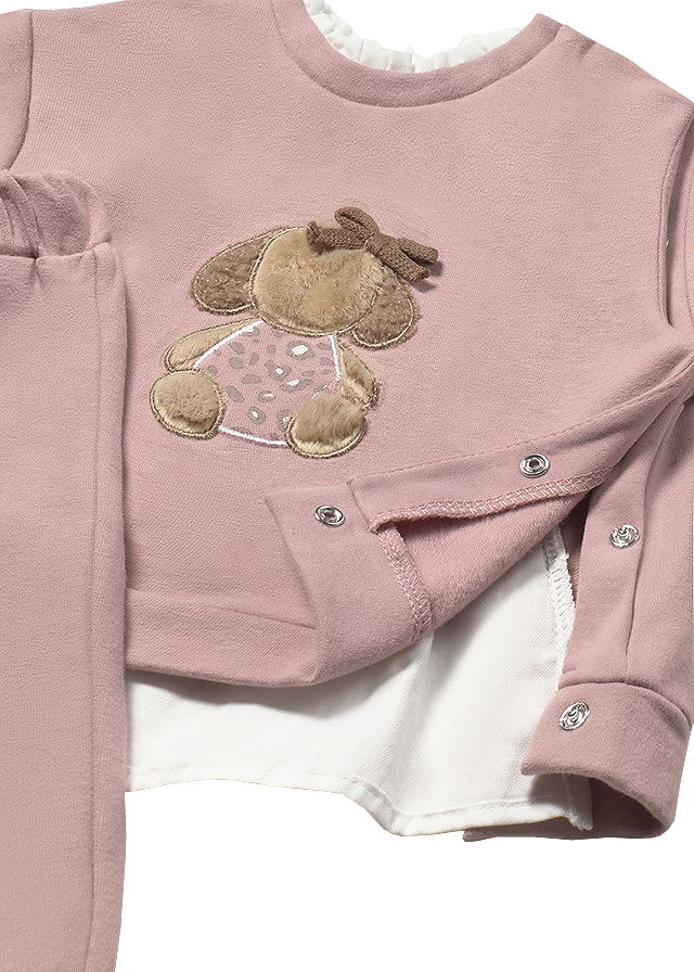 Set 2 piese - Bluza + pantaloni - roz - Mayoral  12 luni, [3],bestfam.ro