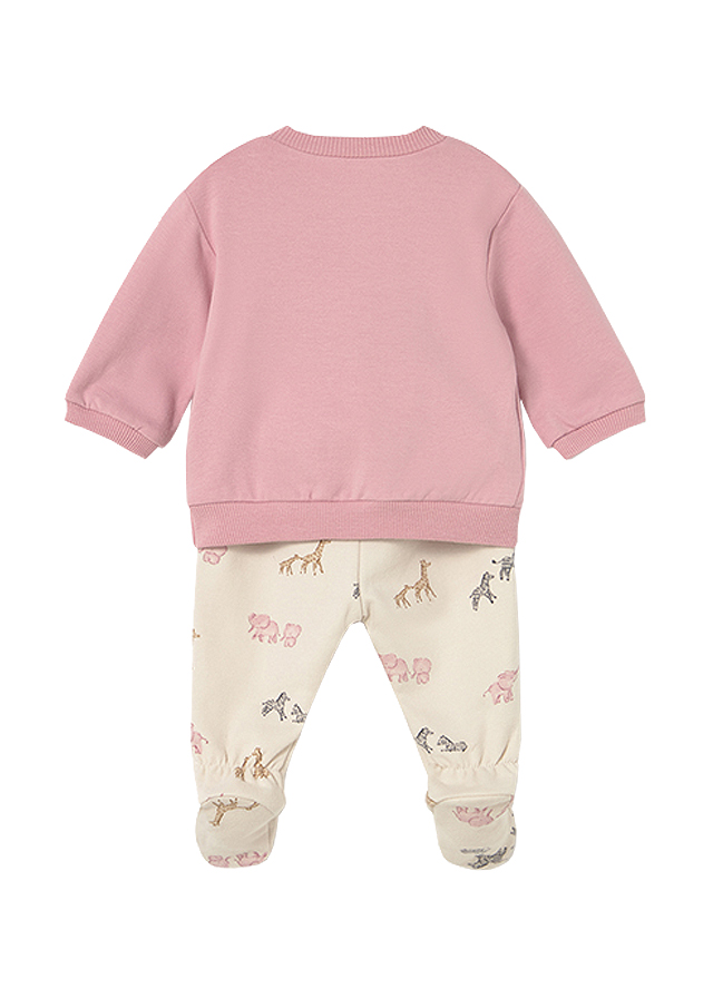 Set 2 piese - Bluza+pantaloni - roz/crem - Mayoral  18 luni, [2],bestfam.ro