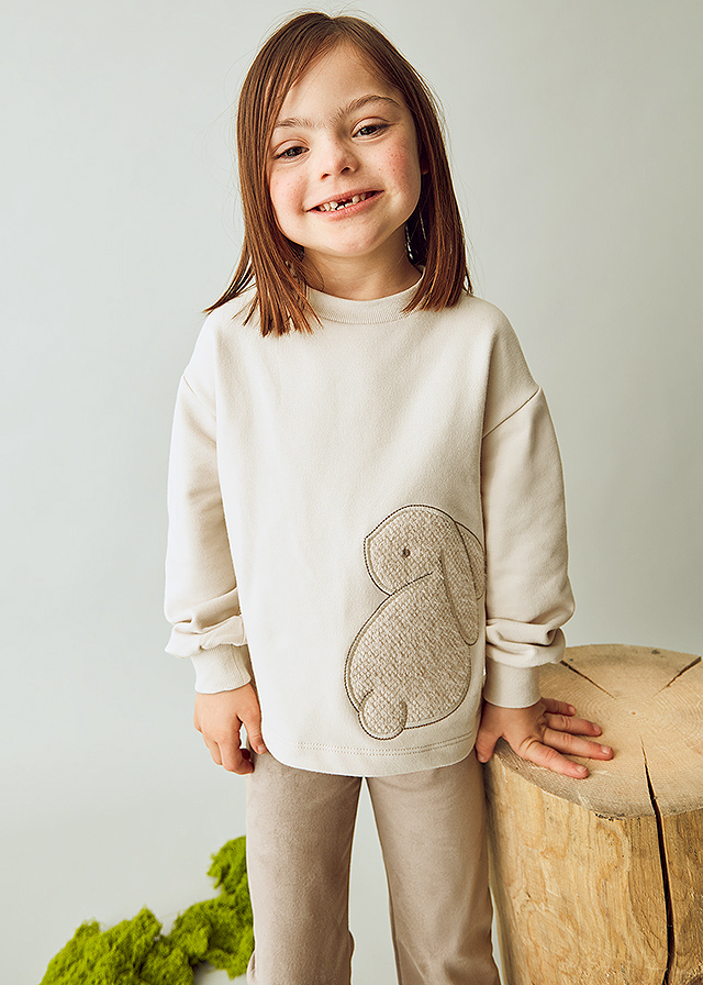 Set 2 piese - Colanti+bluza - broderie crem - Mayoral  10 ani