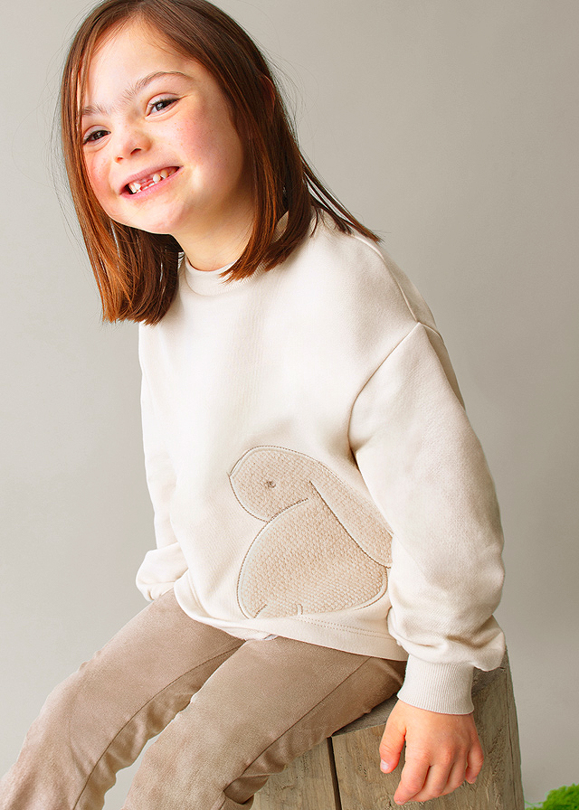 Set 2 piese - Colanti+bluza - broderie crem - Mayoral  10 ani, [2],bestfam.ro