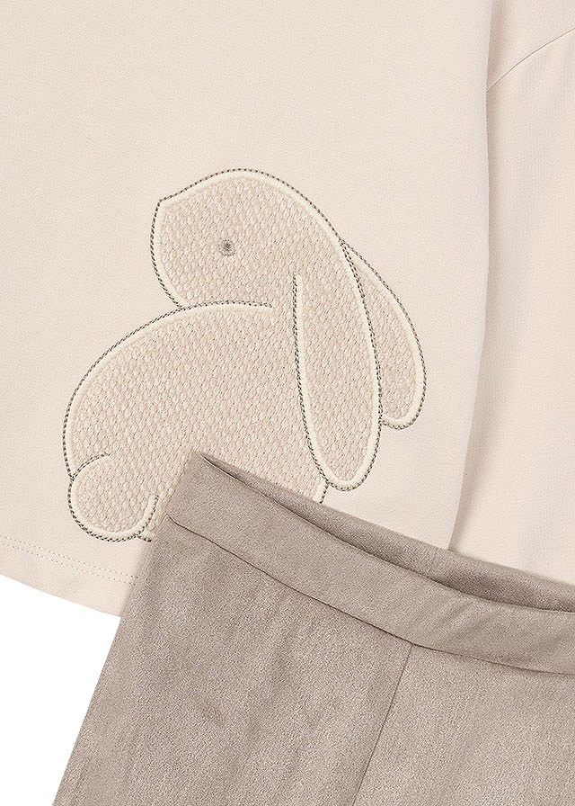 Set 2 piese - Colanti+bluza - broderie crem - Mayoral  10 ani, [6],bestfam.ro