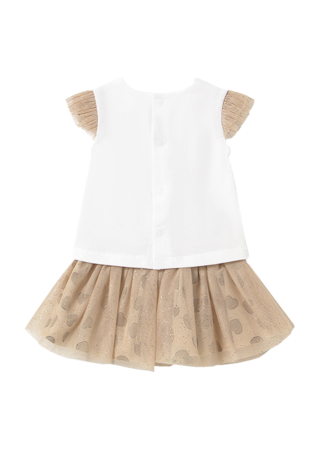 Set 2 piese - Fusta tul+tricou - inimioara - Mayoral , [2],bestfam.ro