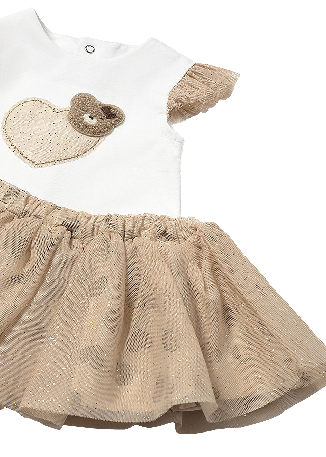 Set 2 piese - Fusta tul+tricou - inimioara - Mayoral   12 luni, [3],bestfam.ro