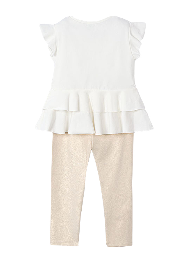 Set 2 piese - Tricou + colanti - Flori - Mayoral 7 ani, [5],bestfam.ro