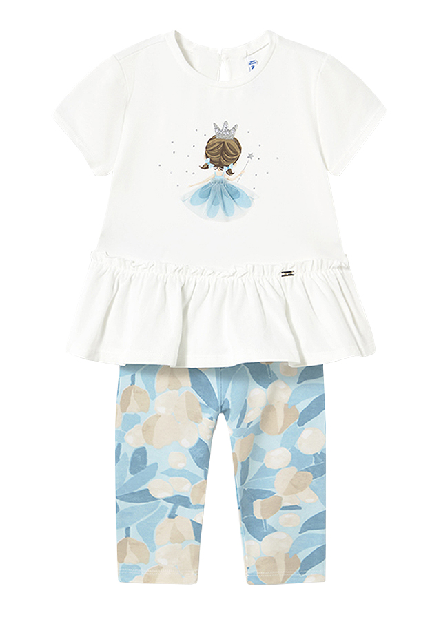Set 2 piese - Tricou + Colanti - volane - Mayoral   4 ani
