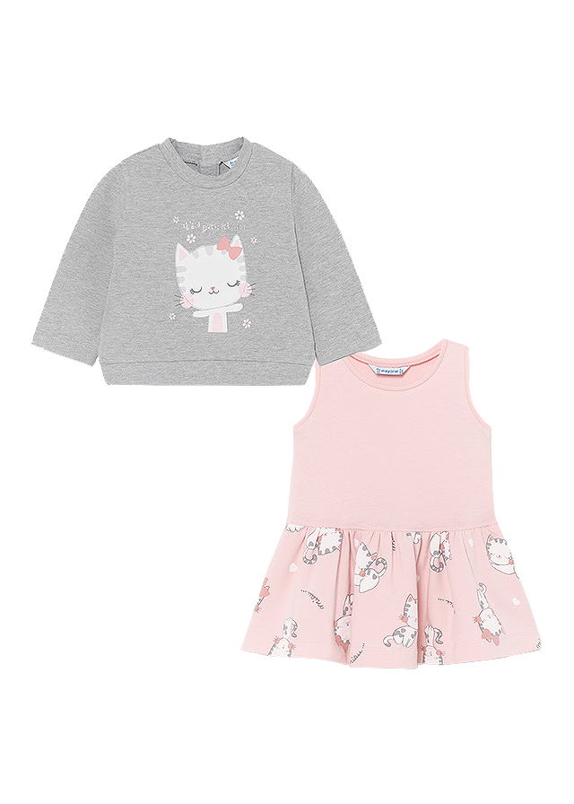 Set 2 piese - Bluza + Rochie - Mayoral  2 ani, [4],bestfam.ro