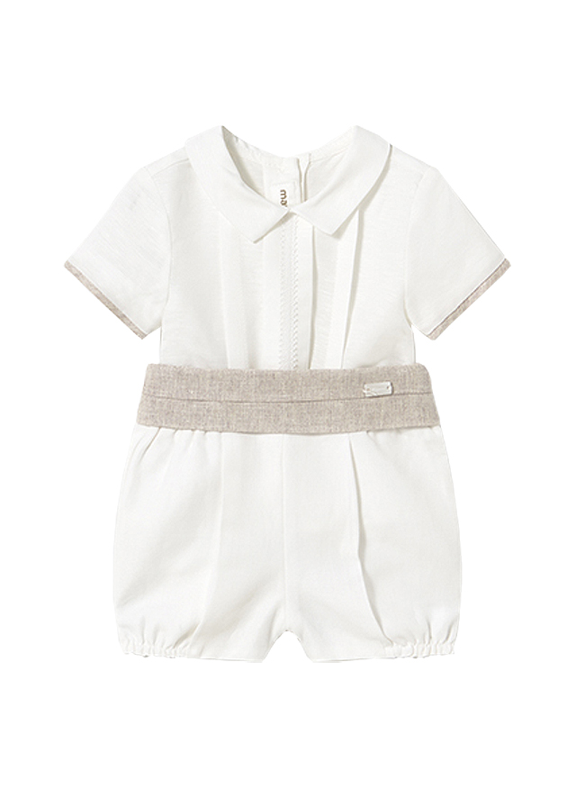 Set 2 piese ceremonie - Camasa eleganta + pantaloni scurti cu cingatoare - Mayoral 4-6 luni