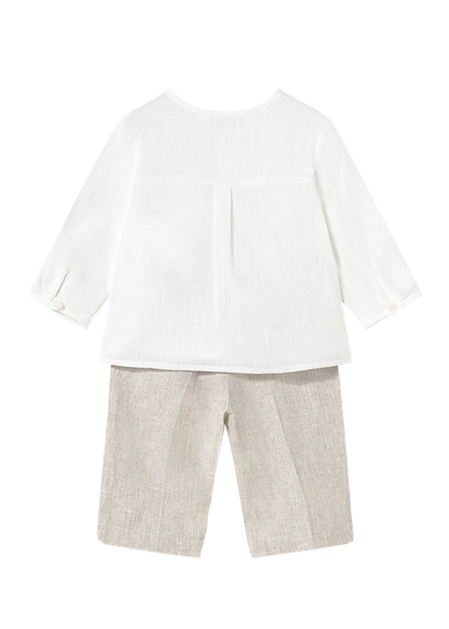 Set 2 piese, pantaloni lungi + camasa - Mayoral 4-6 luni, [2],bestfam.ro