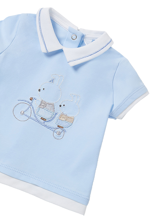 Set 2 piese - Tricou + pantaloni scurti - Mayoral 6-9 luni, [4],bestfam.ro