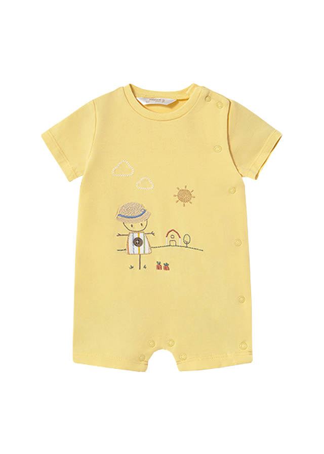 Set 2 salopete (pijamale) scurte - Mayoral 2-4 luni, [2],bestfam.ro