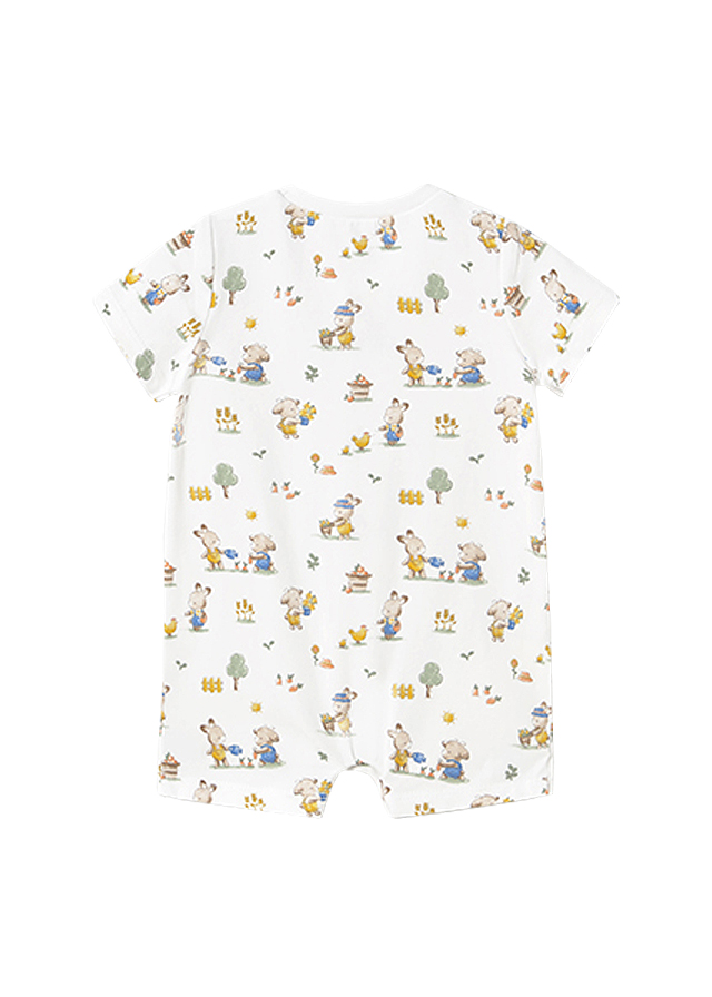 Set 2 salopete (pijamale) scurte - Mayoral 2-4 luni, [3],bestfam.ro