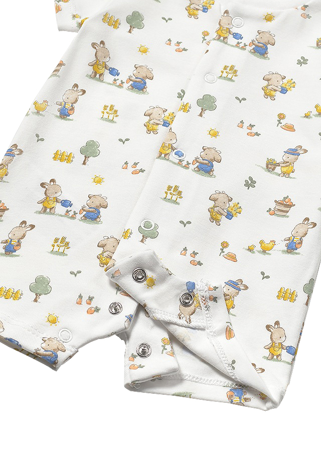 Set 2 salopete (pijamale) scurte - Mayoral 2-4 luni, [4],bestfam.ro