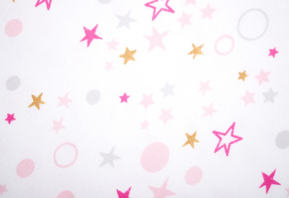 Set 2 bandane triunghi Unicorns/Pink Gold Stars, [9],bestfam.ro