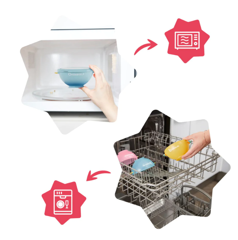 Set 3 boluri colorate pentru mancare, cu suport inclus, [7],bestfam.ro