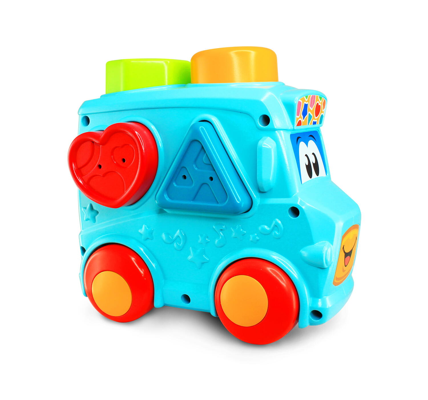 Set 3 in 1 - Autobuz cu sortator, cilindru & turnulet cu bile, [2],bestfam.ro