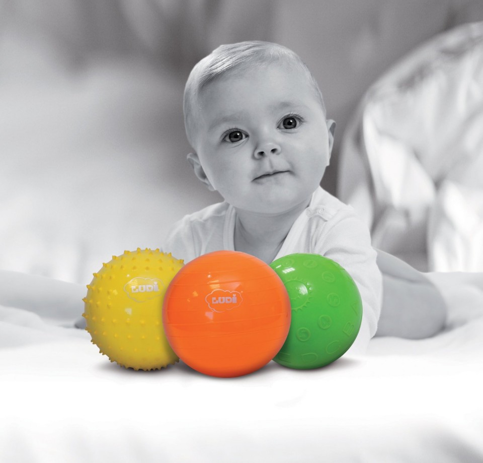 Set - 3 Mingi senzoriale - Ludi, [2],bestfam.ro