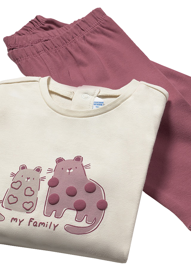 Set 3 piese - Pulover+bluza+colanti - roz - Mayoral 4 ani, [4],bestfam.ro