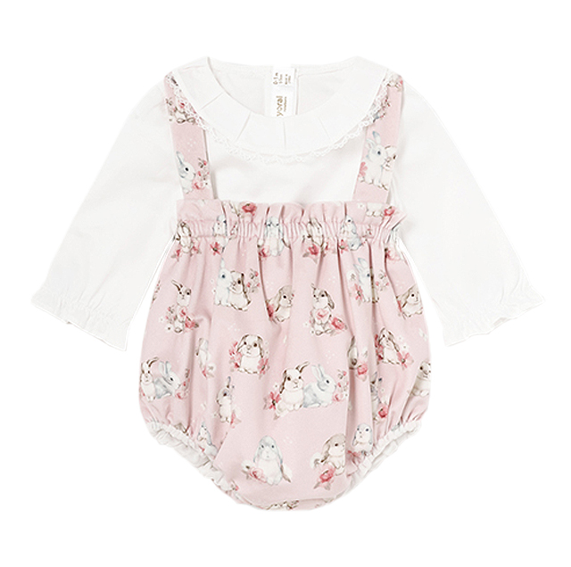 Set 3 piese - Salopeta+bluza+jacheta - roz - Mayoral 4-6 luni, [2],bestfam.ro