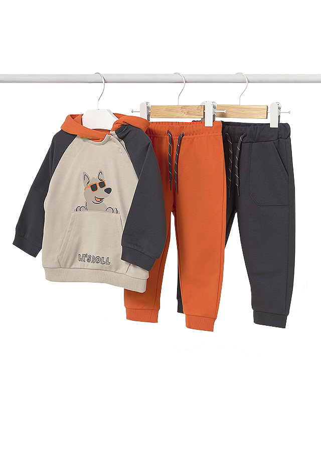 Set 3 piese - Trening - bleumarin / portocaliu - Mayoral 4 ani