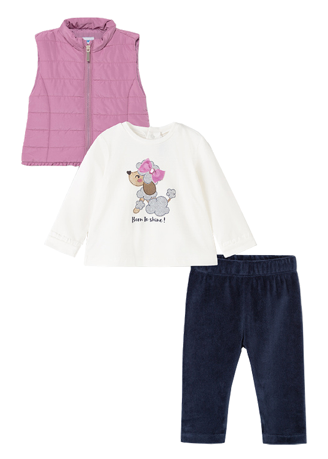 Set 3 piese - Pantaloni+bluza+vesta - Mayoral 3 ani