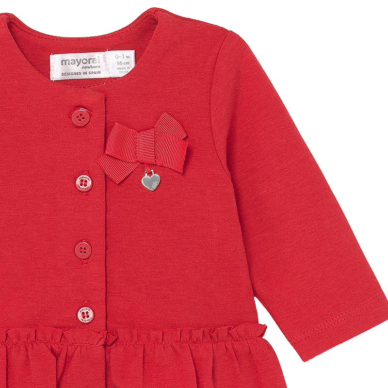 Set 3 piese - Rosu - Floricele - Mayoral , [3],bestfam.ro