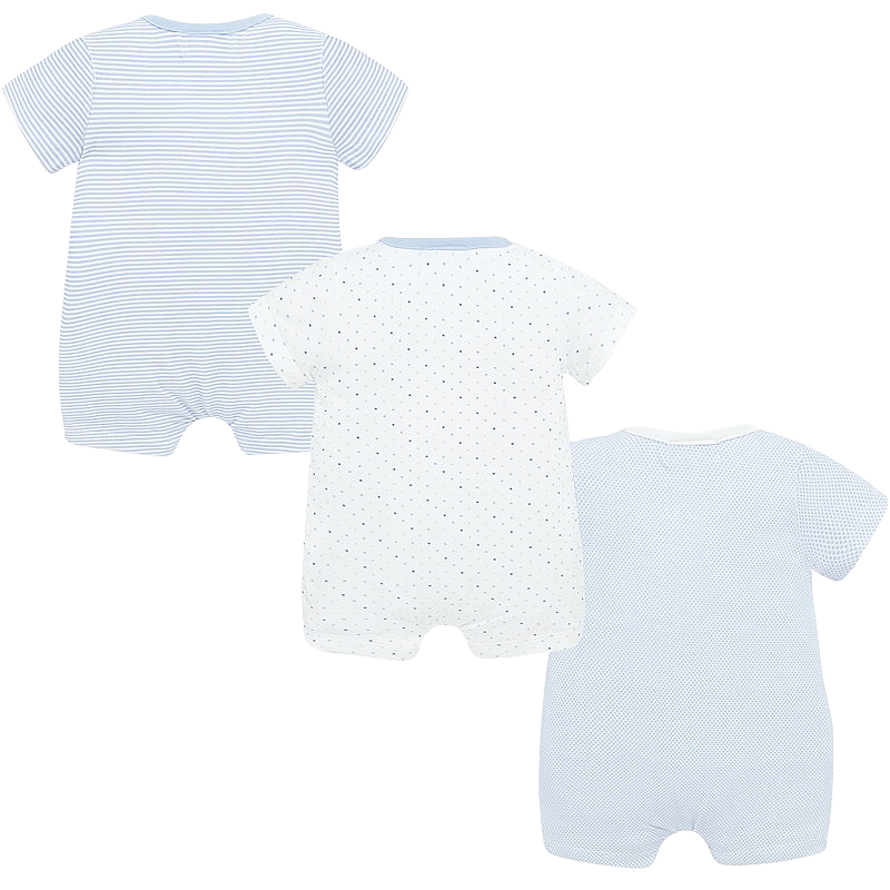 Set 3 salopete (pijamale) - Bleu - Mayoral , [2],bestfam.ro