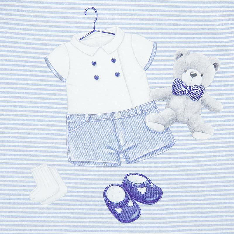 Set 3 salopete (pijamale) - Bleu - Mayoral , [3],bestfam.ro