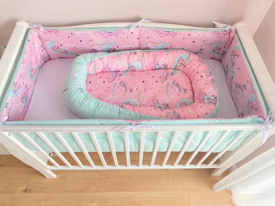 Set 5 piese complet echipare patut - Unicorn Heaven Pink - Maradalia Kids, [2],bestfam.ro