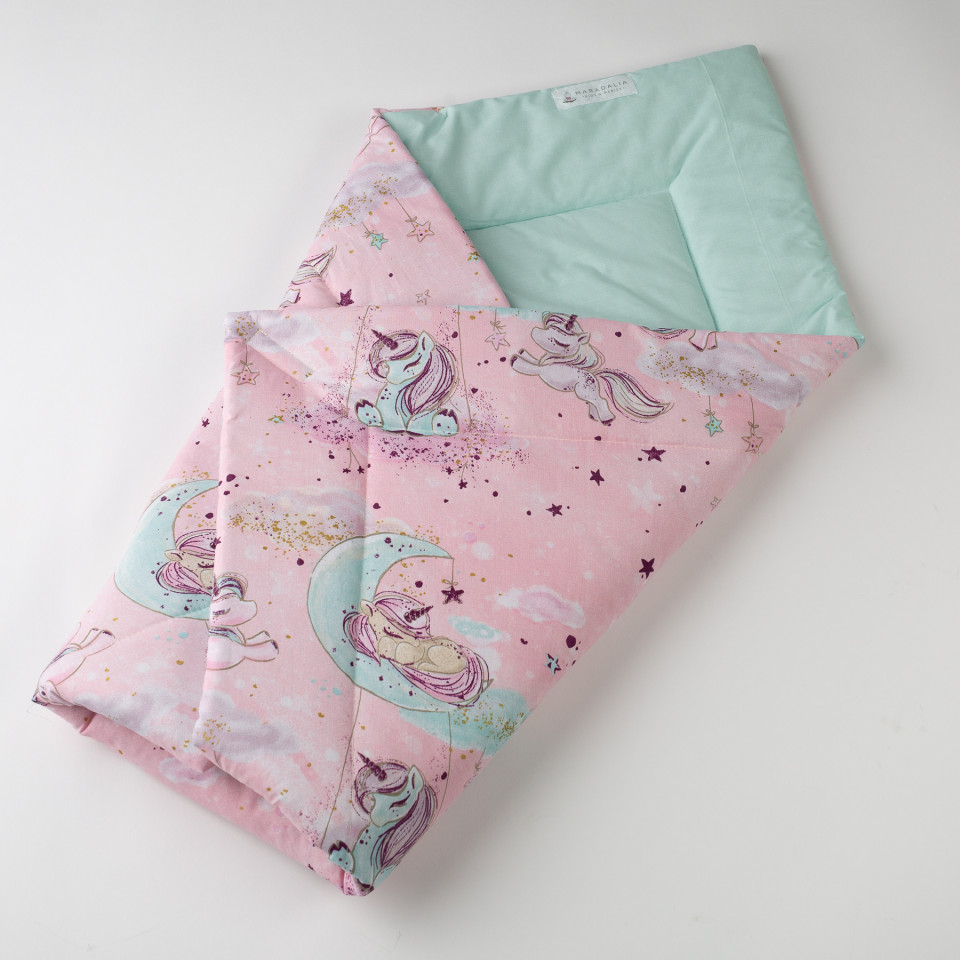 Set 5 piese complet echipare patut - Unicorn Heaven Pink - Maradalia Kids, [6],bestfam.ro