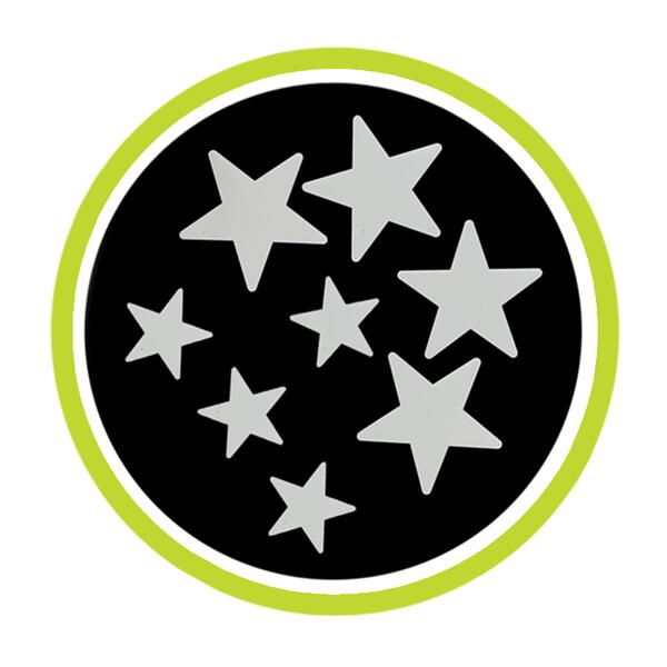 Set 8 stele reflectorizante, [2],bestfam.ro