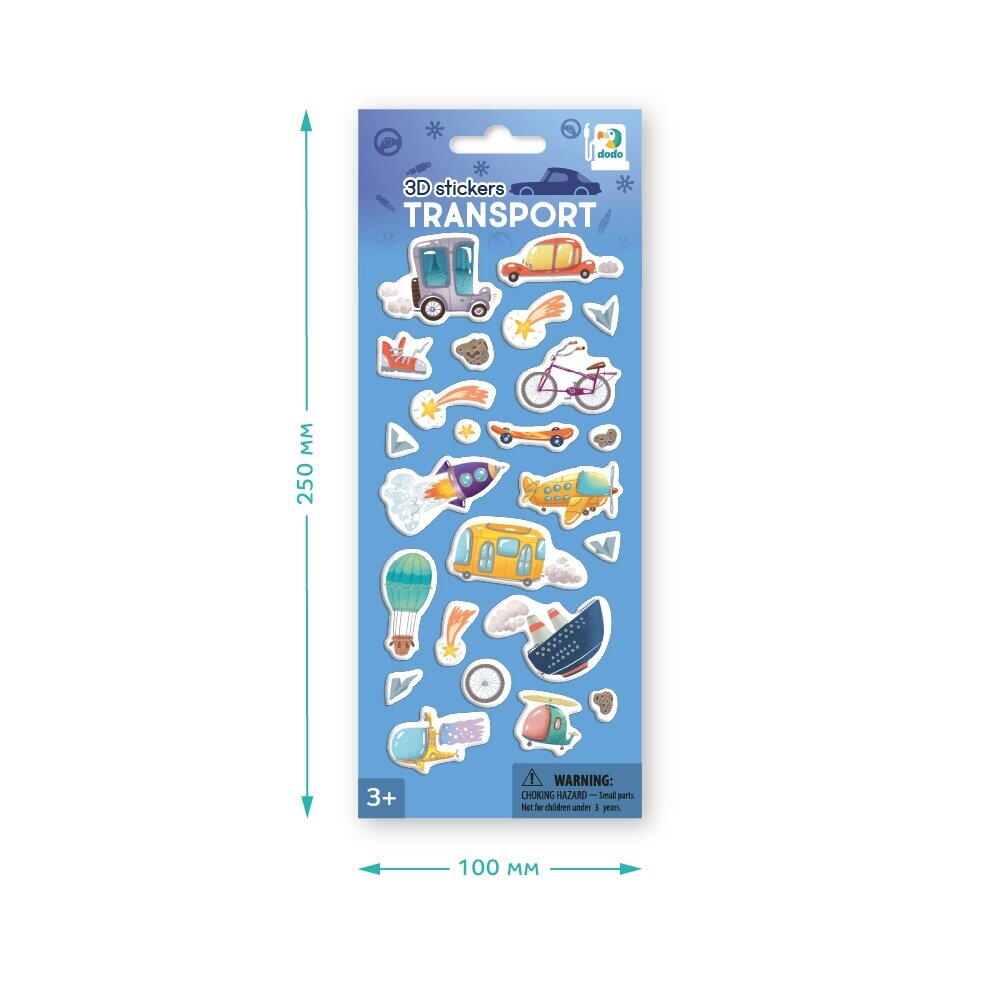 Set abtibilduri 3D - Mijloace de transport, [2],bestfam.ro