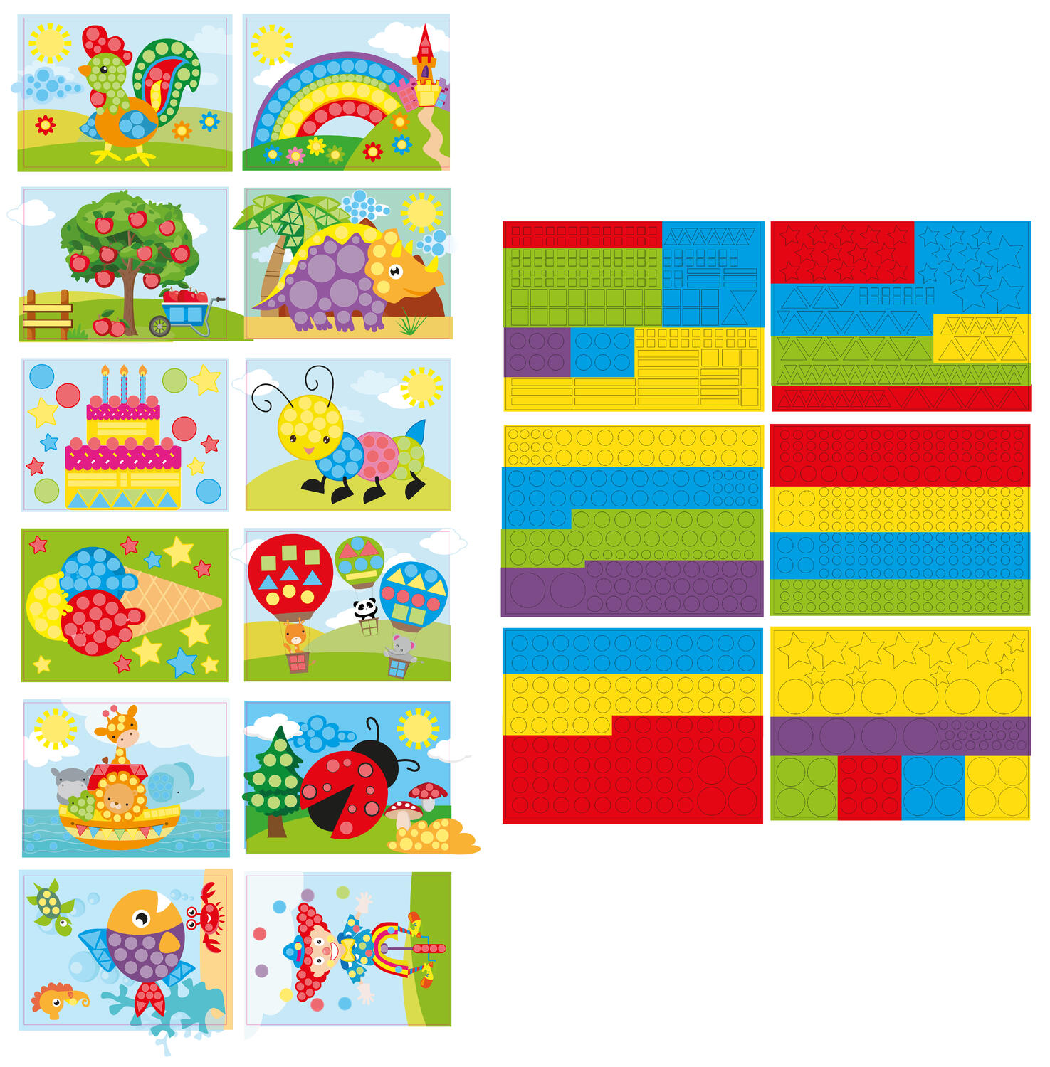 Set abtibilduri culori si forme - In natura, [2],bestfam.ro