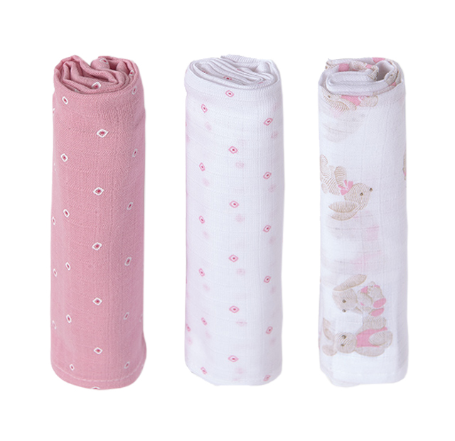 Set cadou - 3 museline iepurasi - roz - Mayoral, [2],bestfam.ro