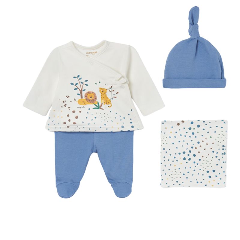 Set cadou 4 piese ECOFRIENDS bebe Jungla - Mayoral 6-9 luni, [2],bestfam.ro