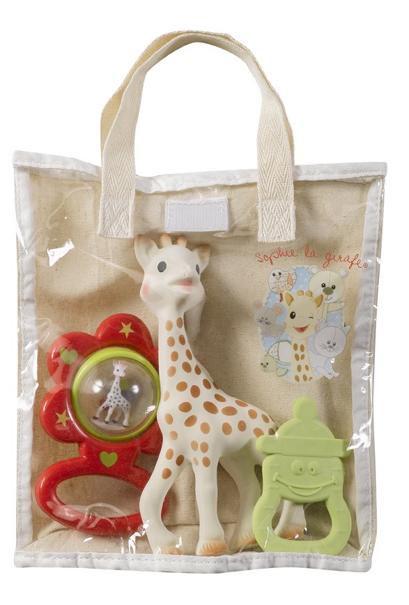 Set cadou - Saculet, Girafa Sophie - Sophie la Girafe