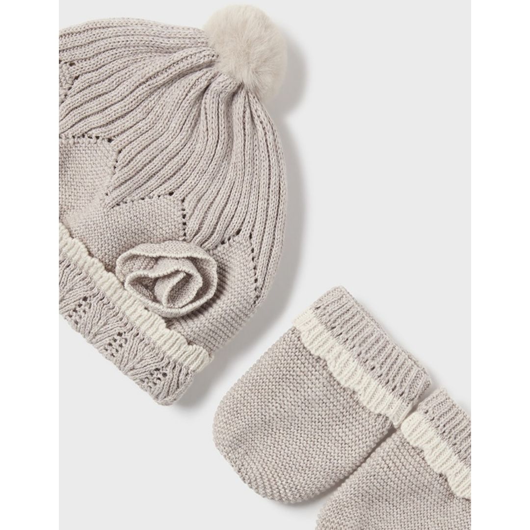 Set Capucino caciula si manusi pentru  - Mayoral   18 luni, [4],bestfam.ro