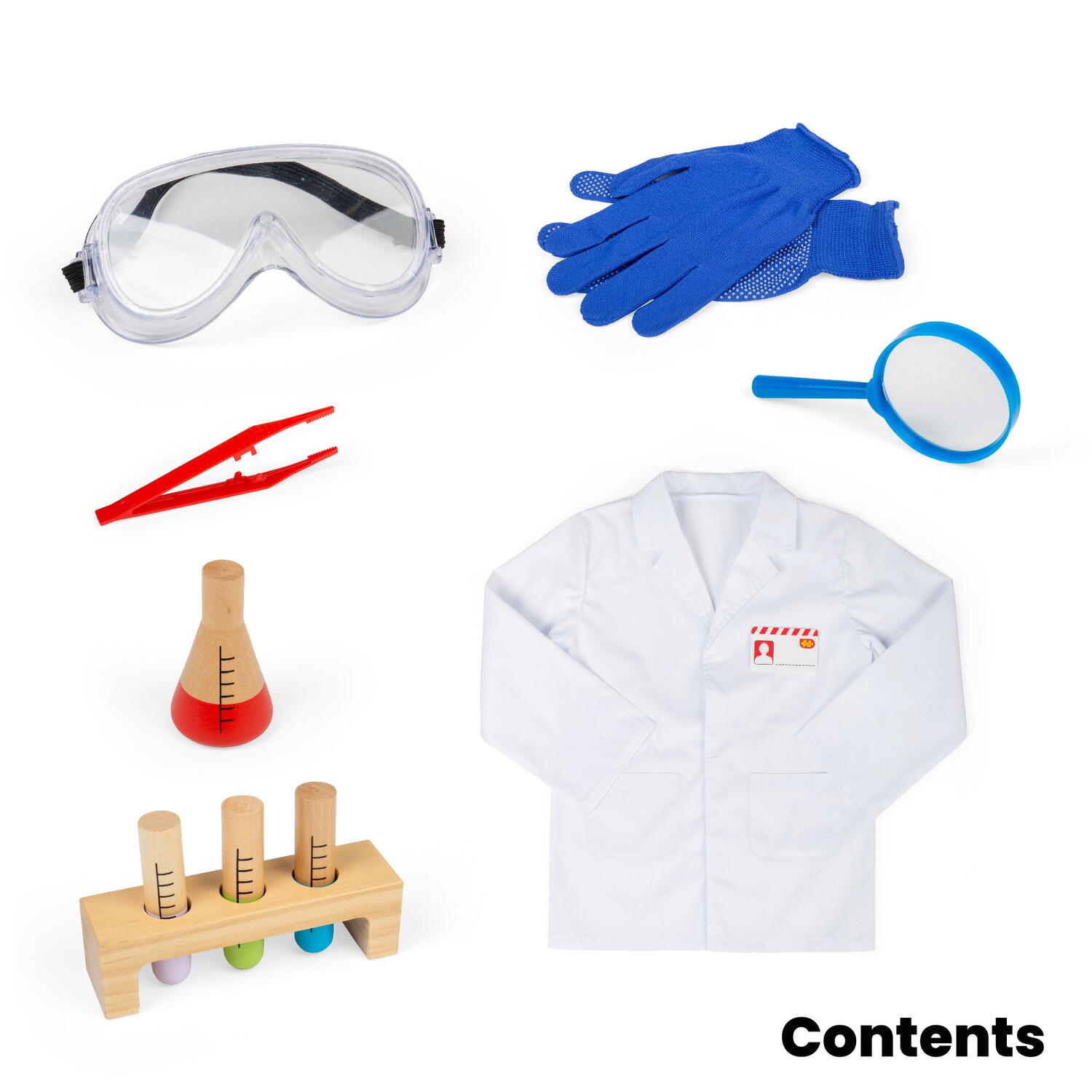 Set costum si accesorii de laborator pentru copii, [5],bestfam.ro