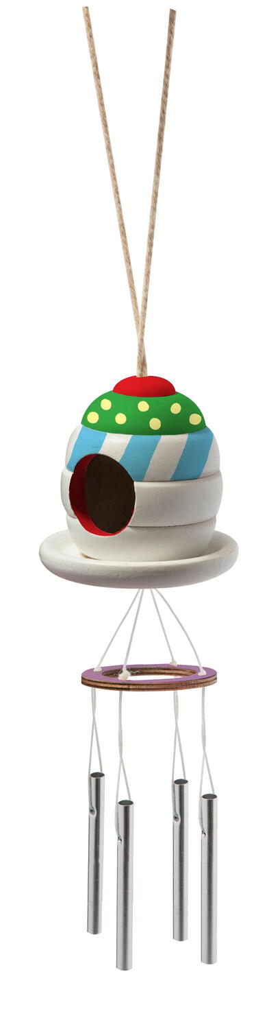 Set creativ - Casuta pasarilor cu clopotel de vant, [4],bestfam.ro