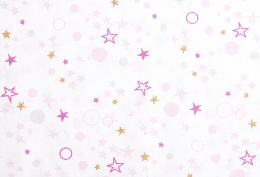 Set cuvertura + 2 cearceafuri Unicorn/Pink Stars, [6],bestfam.ro
