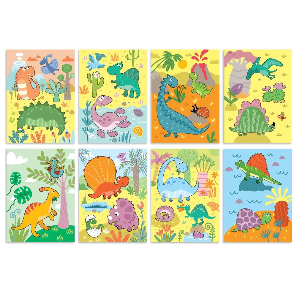 Set de colorat cu apa - Dinozauri, [5],bestfam.ro