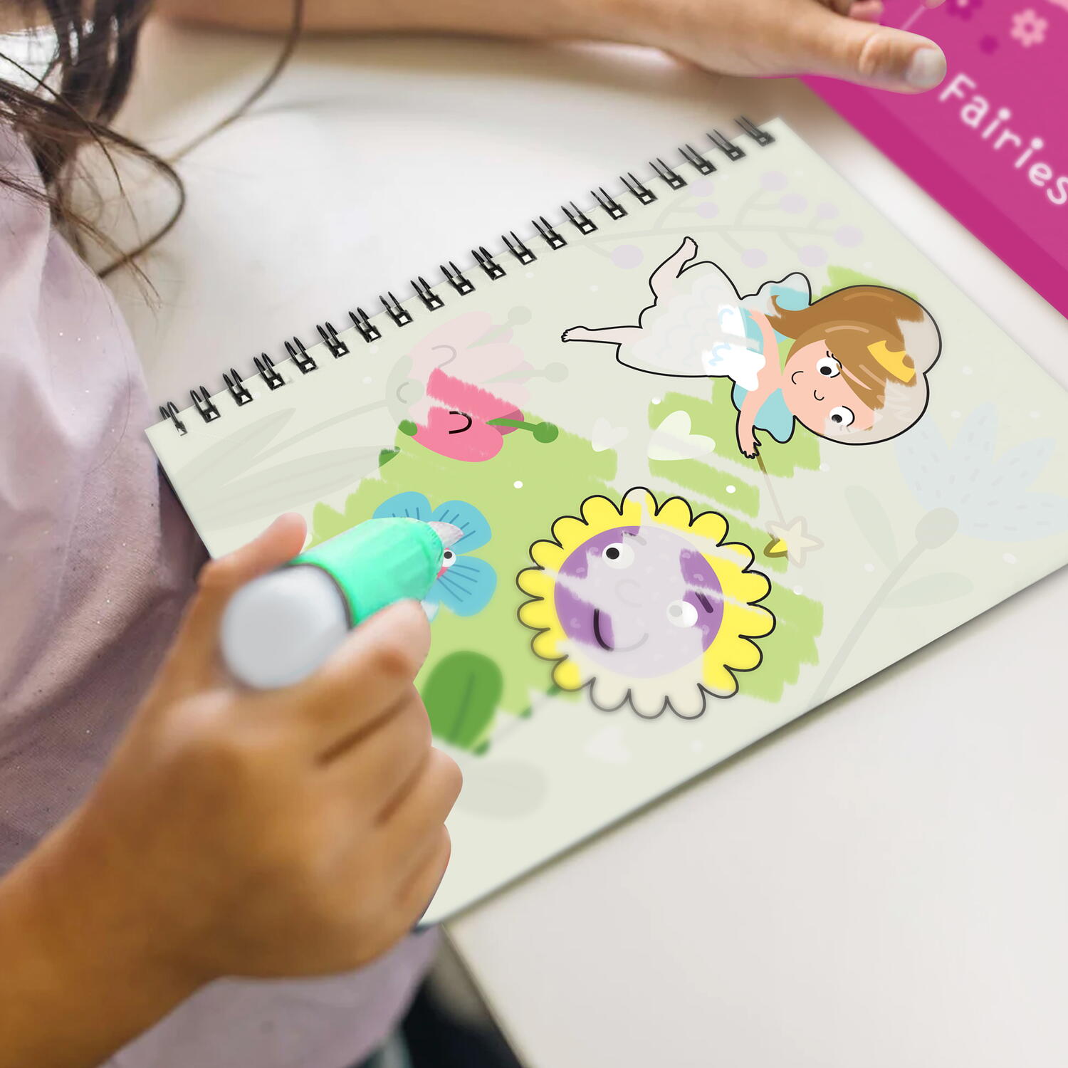 Set de colorat cu apa - Zane, [6],bestfam.ro