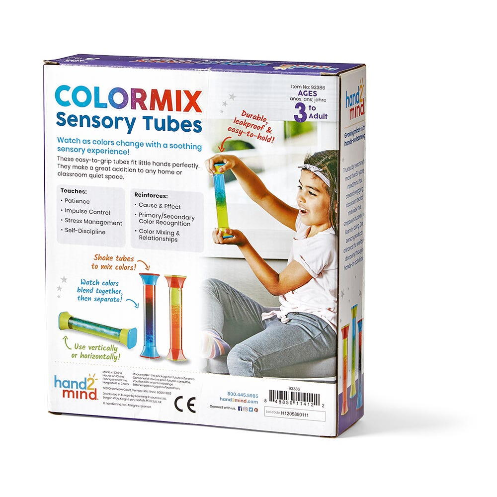 Set eprubete senzoriale ColorMix, [6],bestfam.ro