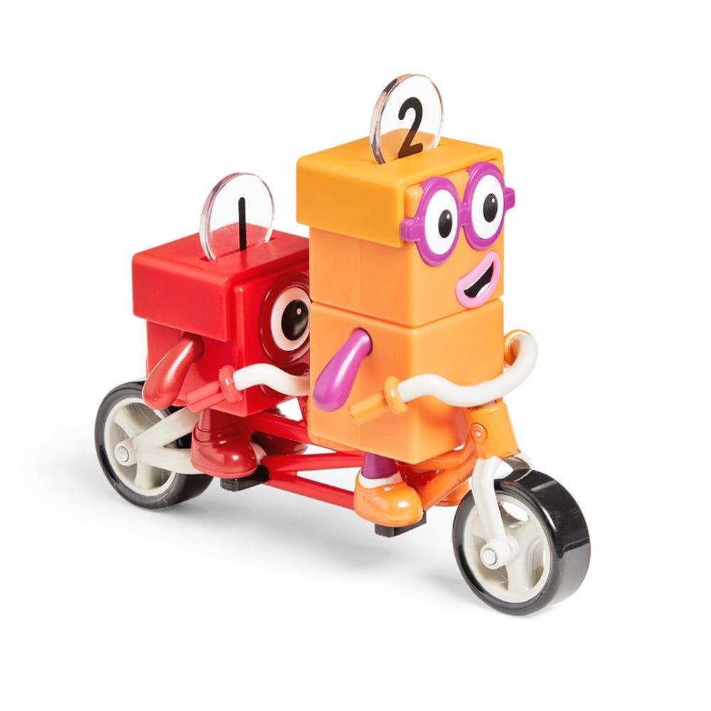 Set figurine Numberblocks - Aventuri pe bicicleta cu Unu & Doi